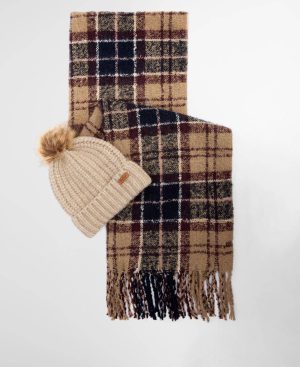 Saltburn Beanie & Tartan Scarf Gift Set