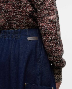 Saima Denim Midi Skirt