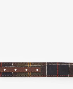Reversible Tartan Leather Belt
