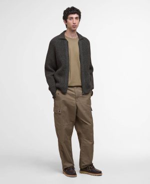 Garthman Knitted Zip-Up Jumper