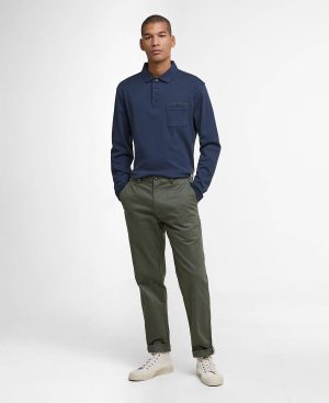 Corpatch Tailored Long-Sleeved Polo Shirt