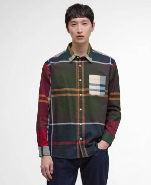 Patchwork Oversized Tartan Shirt