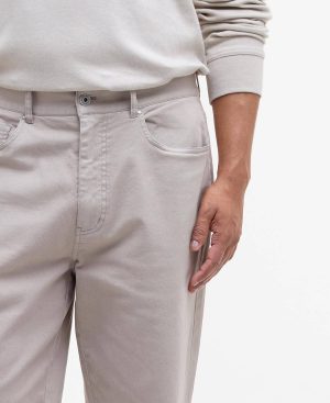 Washed Stretch Regular Trousers