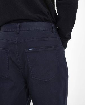 Washed Stretch Regular Trousers