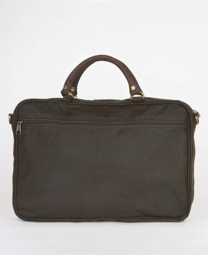 Waxed Leather Briefcase