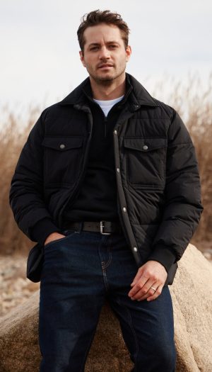 STRETCH FLEX PUFFER SHIRT JACKET