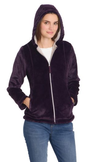 HOODED ZIP UP FLEECE JACKET