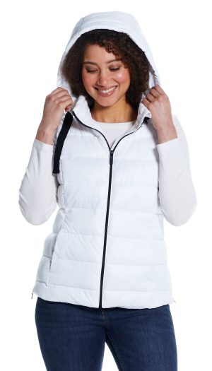 HOODED PUFFER VEST