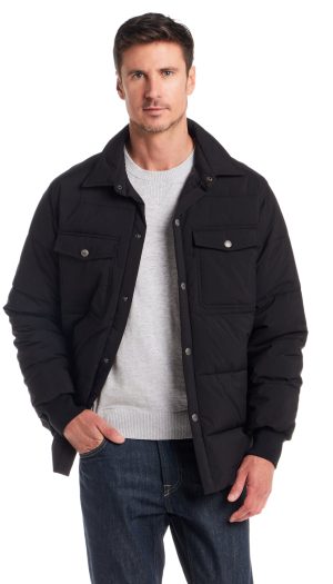 STRETCH FLEX PUFFER SHIRT JACKET