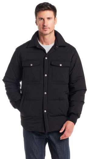 STRETCH FLEX PUFFER SHIRT JACKET