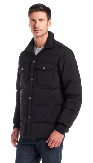 STRETCH FLEX PUFFER SHIRT JACKET