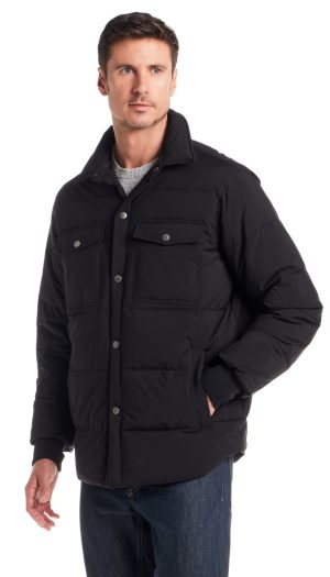 STRETCH FLEX PUFFER SHIRT JACKET