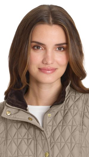 MULTI QUILTED PLUSH LINED VEST