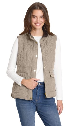 MULTI QUILTED PLUSH LINED VEST