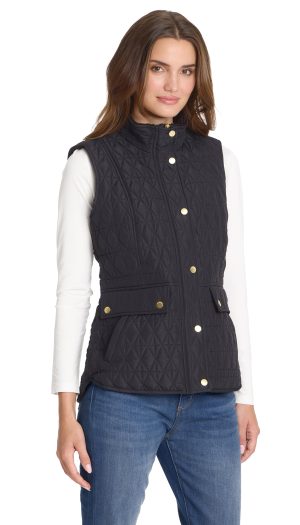MULTI QUILTED PLUSH LINED VEST
