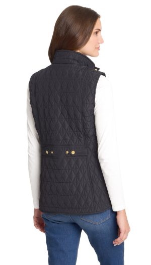 MULTI QUILTED PLUSH LINED VEST