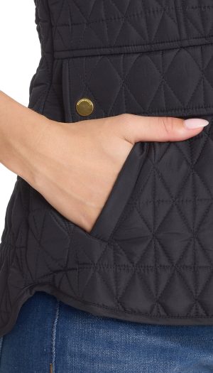 MULTI QUILTED PLUSH LINED VEST