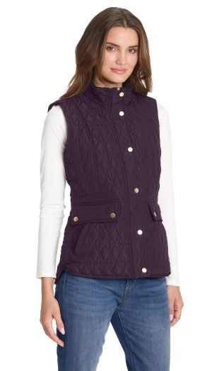 MULTI QUILTED PLUSH LINED VEST