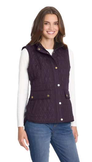 MULTI QUILTED PLUSH LINED VEST