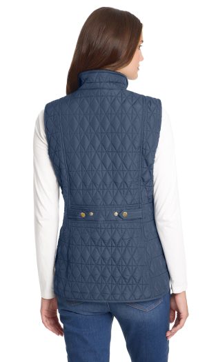 MULTI QUILTED PLUSH LINED VEST