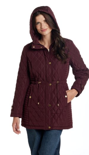 QUILTED WALKER WITH OUTER DRAWCORD