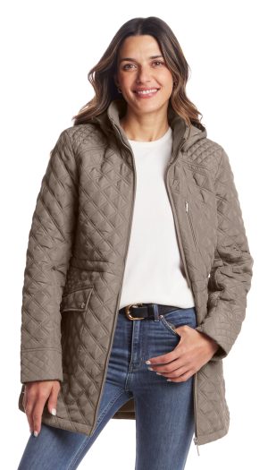 QUILTED WALKER WITH INNER DRAWCORD